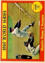 1961 Topps Baseball Cards      307     World Series Game 2-Mickey Mantle